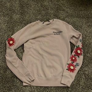 Abercrombie Flower Embroidery Sweatshirt